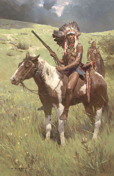 "Little Big Horn, June 25, 1876" Z. S. Liang Giclee Canvas